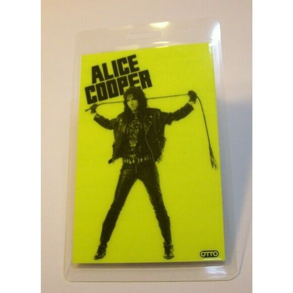 Alice Cooper Original 1991 Backstage Concert Pass Hey Stoopid Horor Shock Rock - Picture 1 of 4